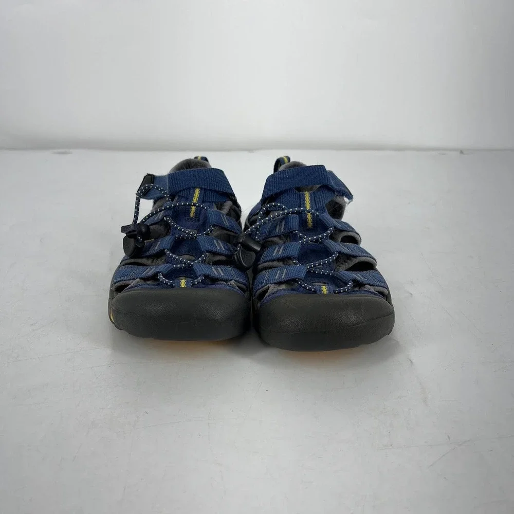 Keen Newport‎ H2 Kids Blue Yellow Waterproof Sport Sandals Size 2 US 34 EU